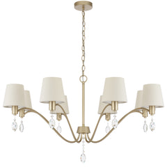 TFS 8 LT PENDANT 8x25wE14 D1000 H540 2M CHAIN ANT SILVER/CREAM/CRYSTAL