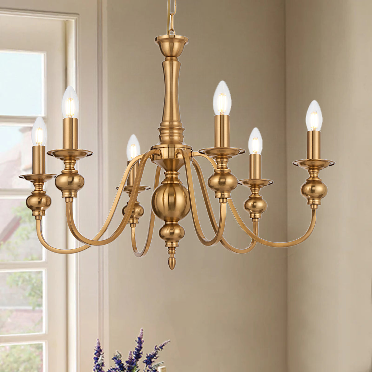 Zanoform TFS 6LT PENDANT 6x25wE14max D:680 H:500 chain 2m COPPER