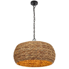 TFS 60 PENDANT 25wE27max D600 H300 chain 2m NATURAL (natural fiber)