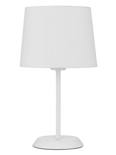 TFS TABLE LAMP 25wE27max H:400 D:225 WHITE/WHITE Inline Switch