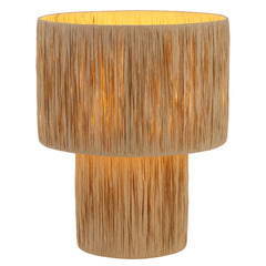 Salina TFS LARGE TABLE LAMP 25wE27max D320 H380 INLINE SWT NATURAL RAFFIA
