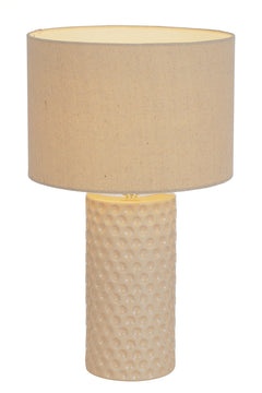 TFS CERAMIC TABLE LAMP 25wE27max H:470 D:280 CREAM