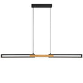 TFS 120CM LED PENDANT 28wLED 1600Lm cab.2M 3CCT WALL SWT BLACK / OAK WOOD