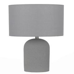 Cantolux TFS MED TABLE LAMP 25wE27max D:300 H:500 inline Swtch CONCRETE / SOFT GREY LINEN