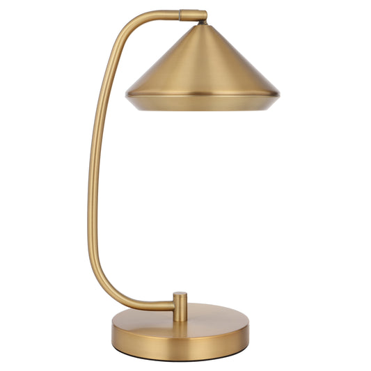 TFS TABLE LAMP 6wG9max L280 W200 H430 inline switch YELLOW BRASS