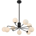 TFS 9LT PENDANT 9x6wG9max KIT D880 H295 ROD:2*600+1*300 BLACK/ OPAL MATT