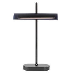 TFS TABLE LAMP 8wLED L250 H80 H400 3000K 3STEPTOUCH SWTCH DIM GUN METAL / SMOKE