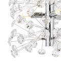 TFS 6LT VERTICAL PENDANT 6x6wG9max D300 H350 CAB.2M CRYS H130 CHROME / CLEAR