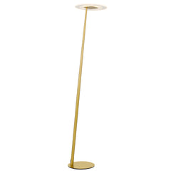 TFS LED FLOOR LAMP 12wLED 3CCT DIM 1800LM H1550 D350 foot swtch ANT GOLD