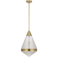 TFS 1LT PENDANT 25wE27max D:350 H:560 ROD 1.5m ANT GOLD/ CLEAR