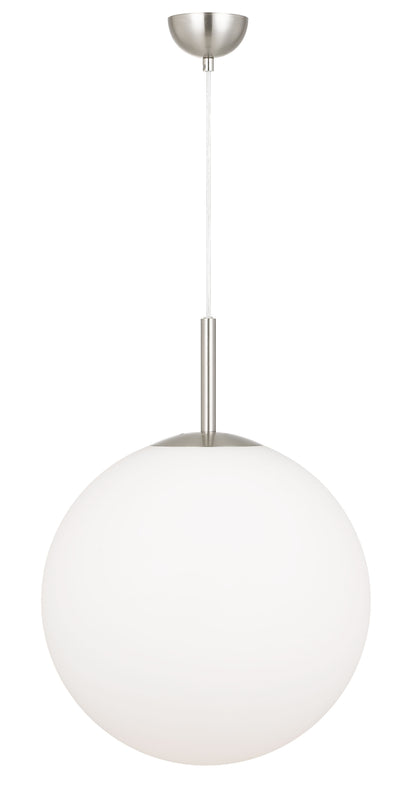 TFS 16 PENDANT 25w E27 D:400 CAB:2m NICKEL / OPAL MATT
