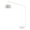 TFS FLOOR LAMP 25wE27max L1510 W500 H1800 cab:2.0m foot WHITE MATT/IVORY-GOLD MATT