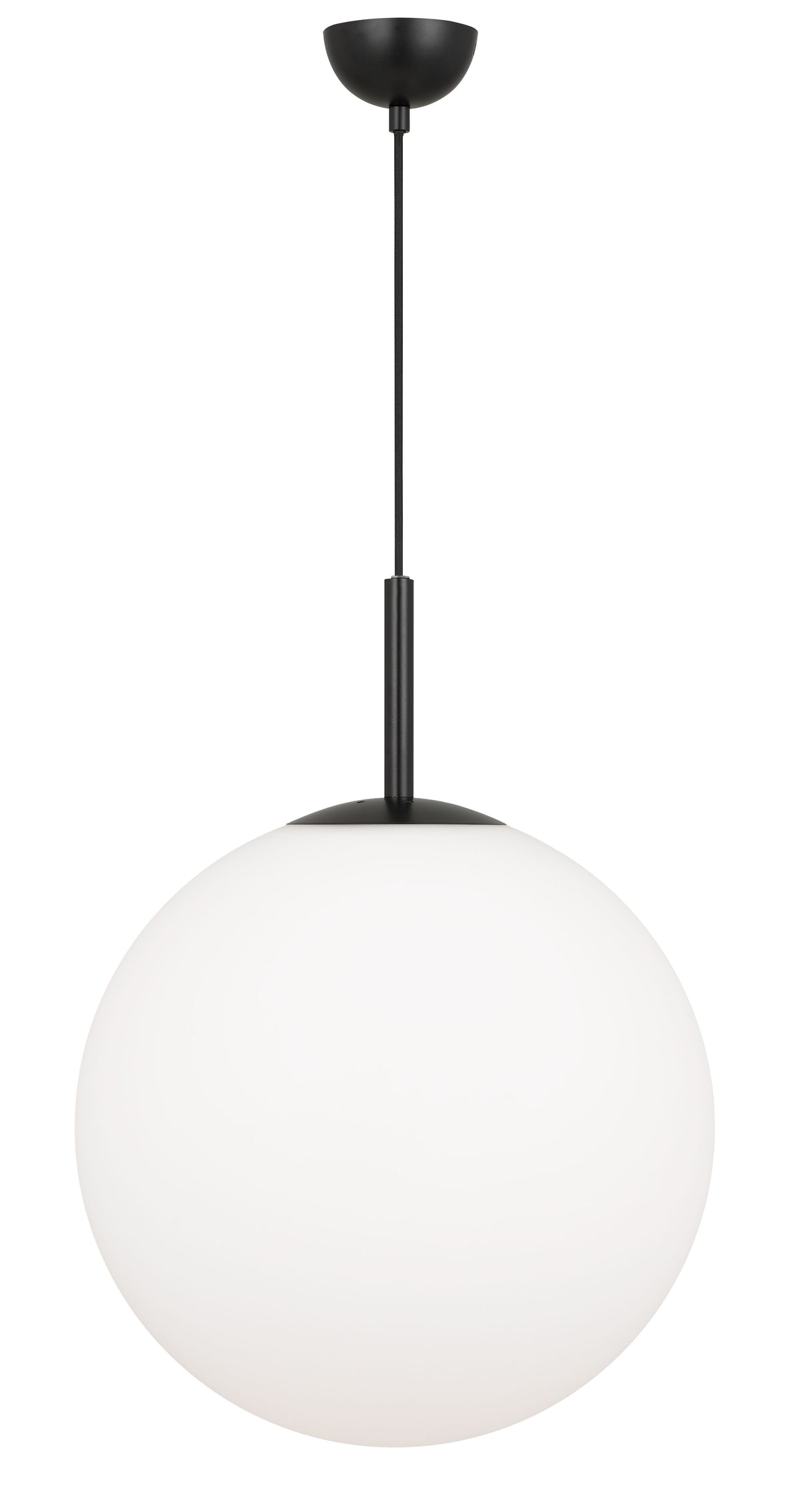 TFS 16 PENDANT 25w E27 D:400 CAB:2m BLACK / OPAL MATT