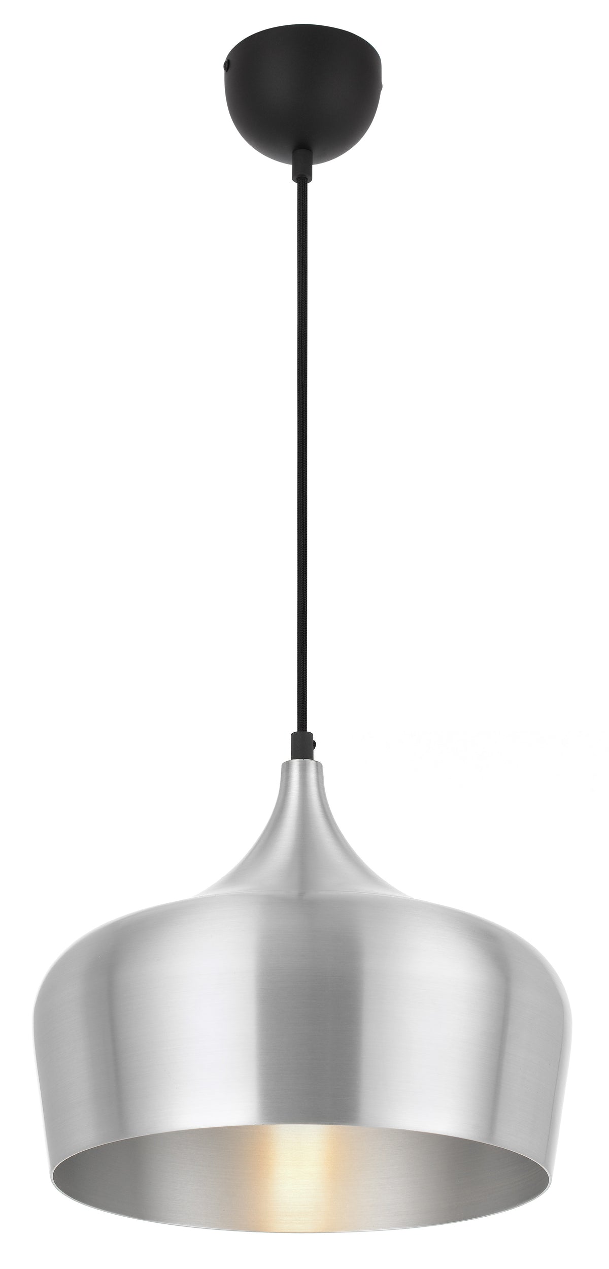 TFS 30 PENDANT 25wE27max D300 H270 + 1.5 TEX ALUMINIUM BRUSHED (BLACK)