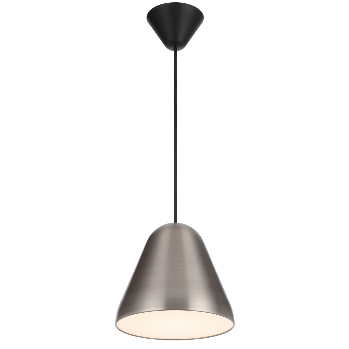 TFS 22CM PENDANT 25wE27max D220 H195 CAB 2M NICKEL SATIN