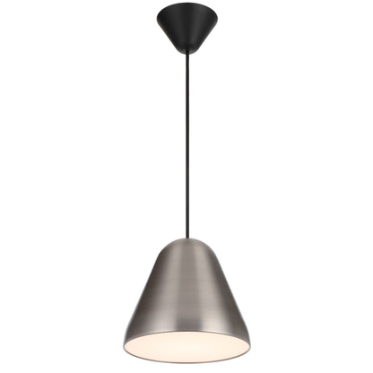 TFS 22CM PENDANT 25wE27max D220 H195 CAB 2M NICKEL SATIN