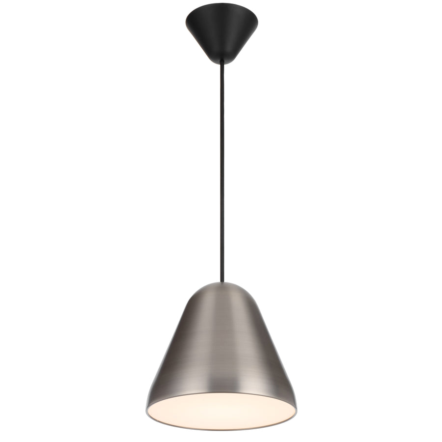 TFS 22CM PENDANT 25wE27max D220 H195 CAB 2M NICKEL SATIN