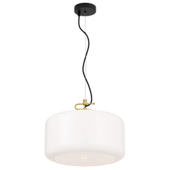 TFS LARGE PENDANT 25wE27max D:400 H:200 cab:2m BRASS MATT/OPAL