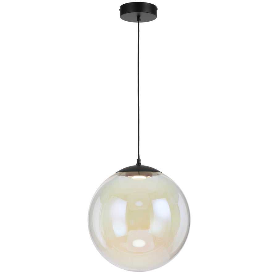 TFS 40 PENDANT 15wLED 3000K DIM D400 H435 780Lm cab 2M BLACK MATT/ RAINBOW