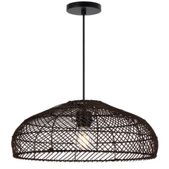 TFS 40 PENDANT 25wE27max D400 H230 cab1.5m BROWN RATTAN
