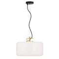 TFS LARGE PENDANT 25wE27max D:400 H:200 cab:2m BRASS MATT/OPAL