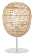 TFS 30 TABLE LAMP 25wE27max D300 H505 (2 parts) WHITE Base / NATURAL Shade