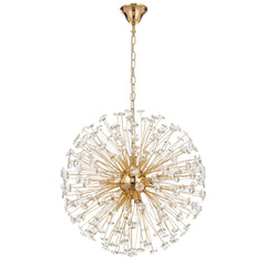 Tarragona TFS 9 LT PENDANT 9x6wG9max D:500 CHAIN 2M CRYS H200 GOLD / CLEAR