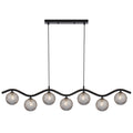 Altoline TFS 7LT PENDANT 7x6wG9max KIT L1150 W120 H200 CAB2m BLACK / SMOKE TEAR PATTERN