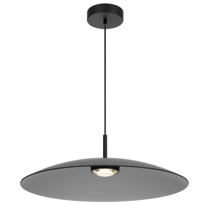 Noraline TFS PENDANT 2x6wLED nonDIM 3000K D:600 cab.2m BLACK MATT/ SMOKE