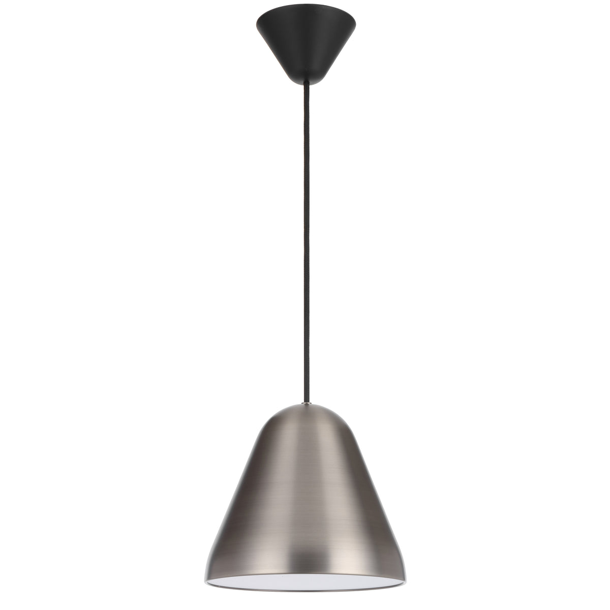 TFS 22CM PENDANT 25wE27max D220 H195 CAB 2M NICKEL SATIN