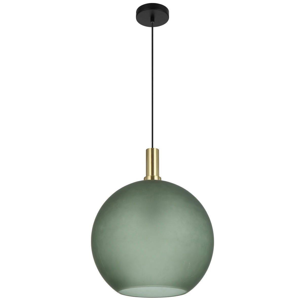 Lumomark TFS 40 PENDANT 25wE27max D:400 CAB:2m BLACK MATT/ GOLD/ GREEN