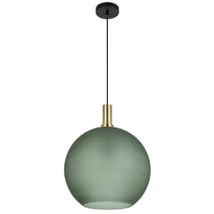 Lumomark TFS 40 PENDANT 25wE27max D:400 CAB:2m BLACK MATT/ GOLD/ GREEN