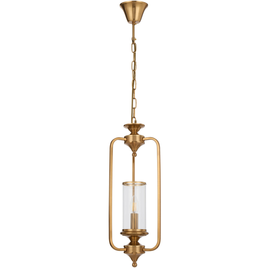 Ancona TFS 1LT PENDANT 25wE14max D210 H540 chain 2m COPPER / CLEAR GLASS