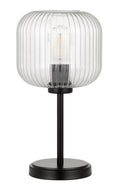 TFS TABLE LAMP 25wE27max D:205 H:390 BLACK/CLEAR