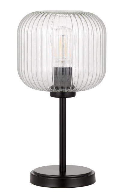 TFS TABLE LAMP 25wE27max D:205 H:390 BLACK/CLEAR