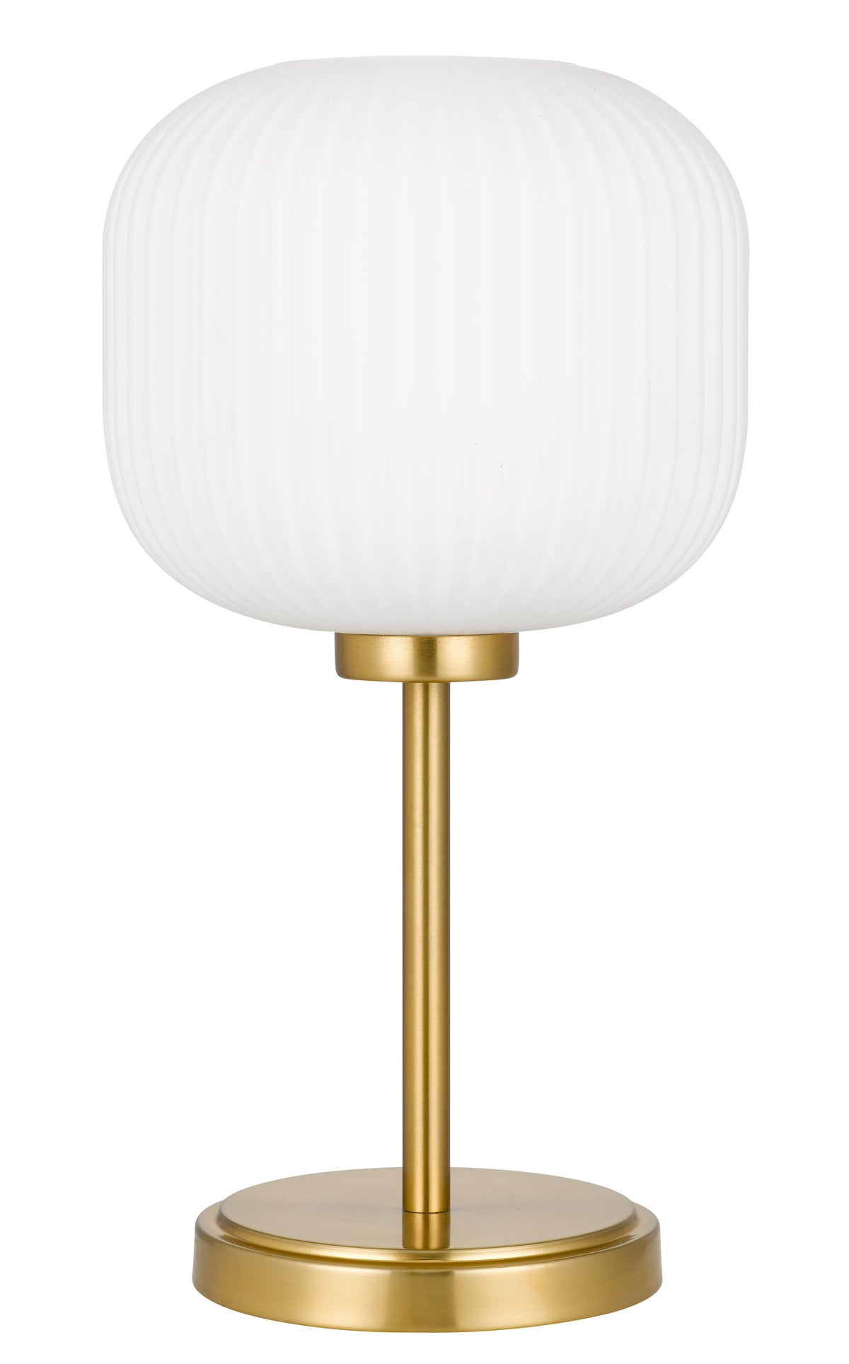 TFS TABLE LAMP 25wE27max D:205 H:390 ANTIQUE GOLD/OPAL MATT