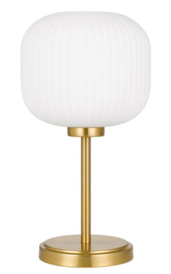 TFS TABLE LAMP 25wE27max D:205 H:390 ANTIQUE GOLD/OPAL MATT