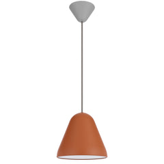 TFS 22CM PENDANT 25wE27max D220 H195 CAB 2M ORANGE SATIN