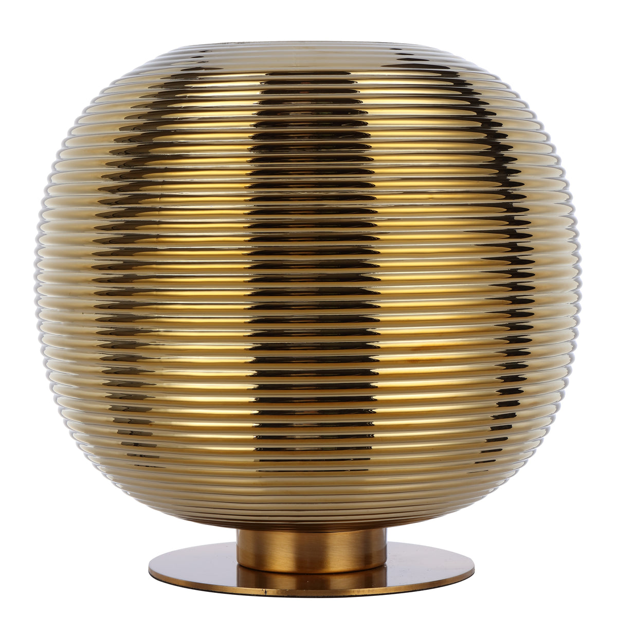 Tarragona Table Lamp 25W E27 – Antique Gold & Gold Glass