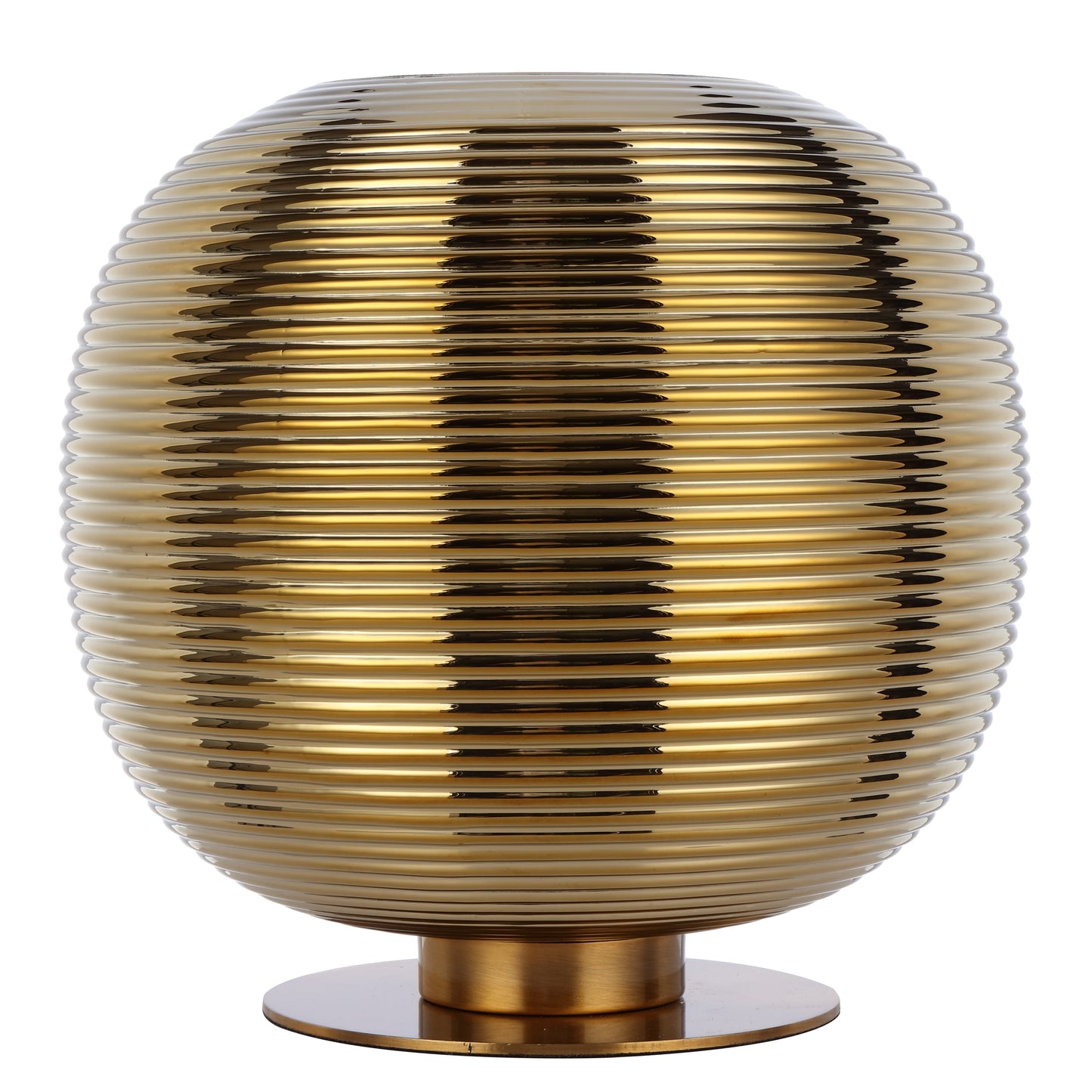 Tarragona Table Lamp 25W E27 – Antique Gold & Gold Glass