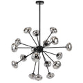 Alba TFS 18LT PENDANT 18x6wG9max D900 H650 ROD:2*600+1*300 BLACK MATT/MIRROR GLASS