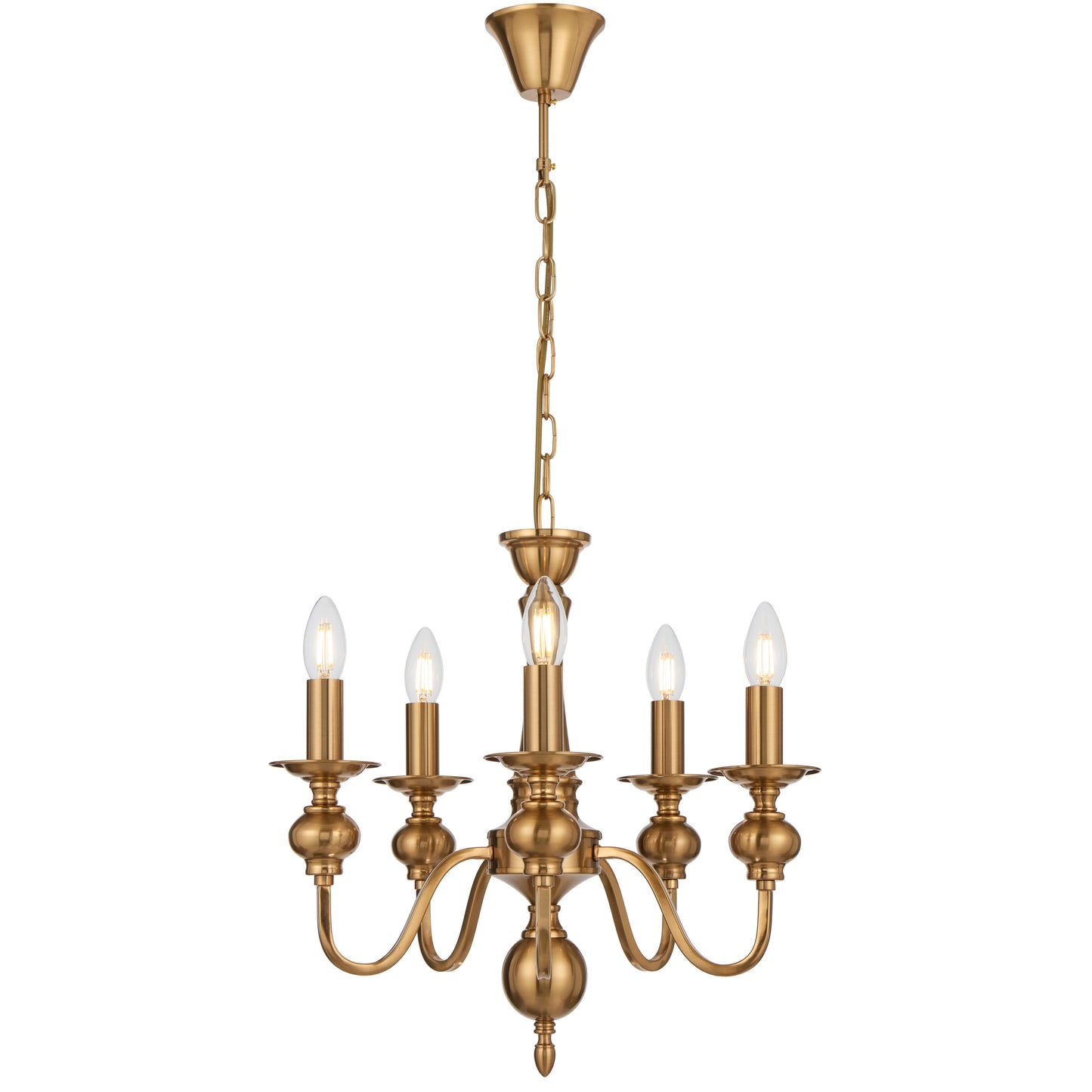 Rivaton TFS 5LT PENDANT 5x25wE14max D:450 H:430 chain 2m COPPER