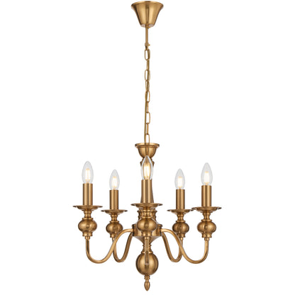 Rivaton TFS 5LT PENDANT 5x25wE14max D:450 H:430 chain 2m COPPER