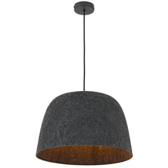 TFS FELT PENDANT 25wE27max D430 H270 cab 2m BLACK FELT