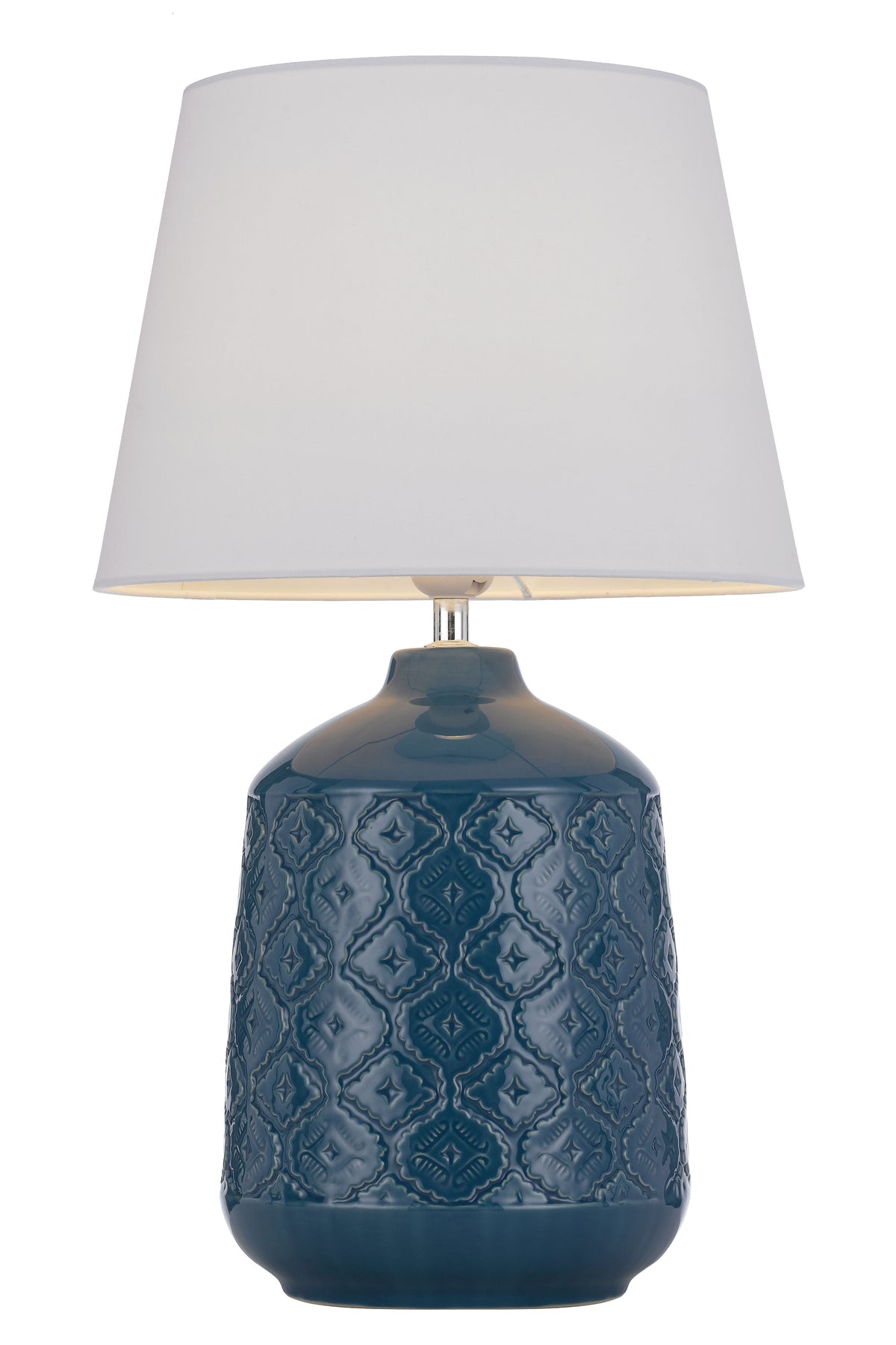 TFS CERAMIC TABLE LAMP 25wE27max H:535 D:300 BLUE/WHITE