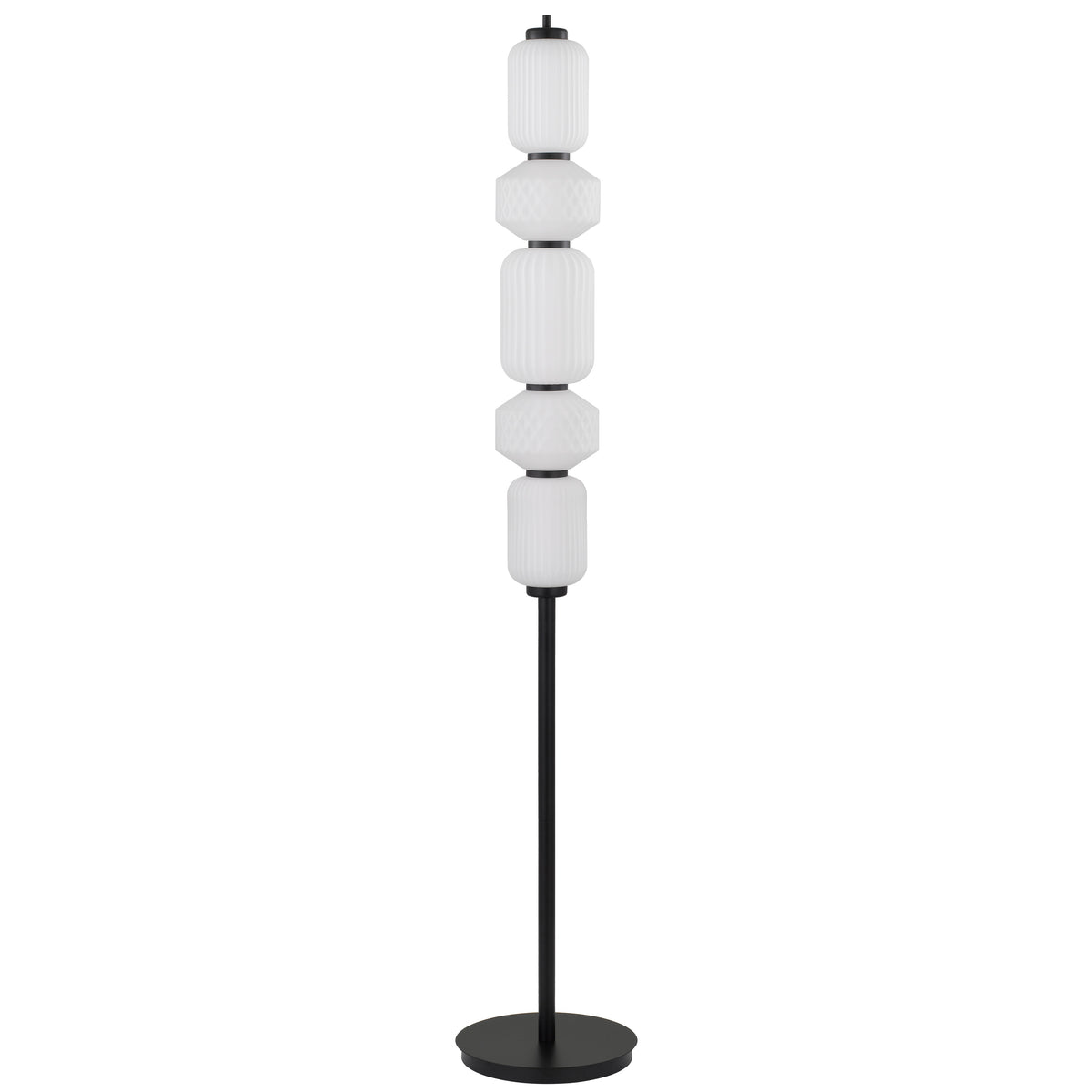 Amalfi TFS FLOOR LAMP 25wLED 3000K DIM D:270 H:1520 1036Lm BASE: BLACK / GLASS: FROST