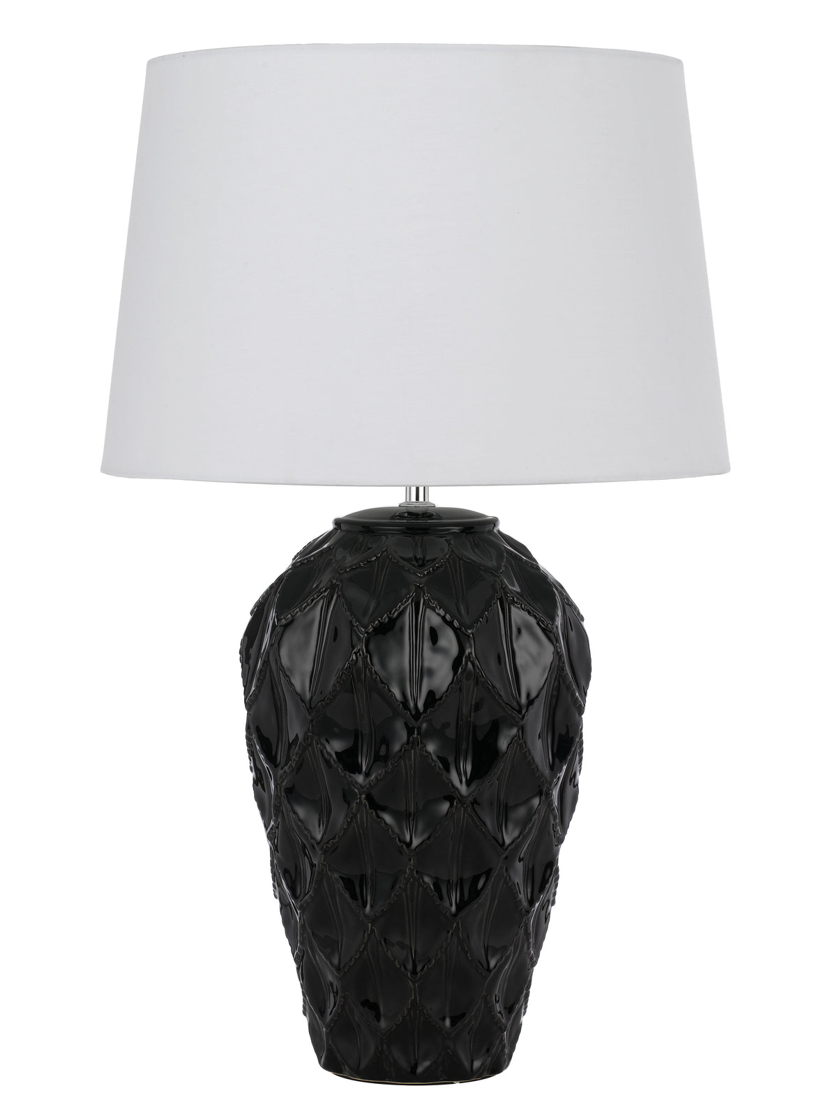 TFS CERAMIC TABLE LAMP 25wE27max D:400 H:640 BLACK / WHITE