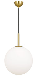 TFS 12 PENDANT 25w E27 D:300 CAB:2m ANTI GOLD / OPAL MATT