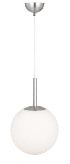 TFS 10 PENDANT 25w E27 D:250 CAB:2m NICKEL / OPAL MATT