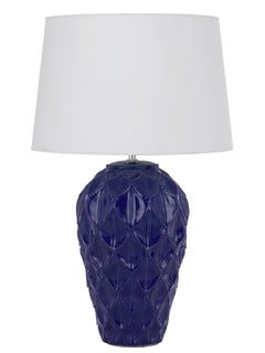 TFS CERAMIC TABLE LAMP 25wE27max D:400 H:640 BLUE / WHITE